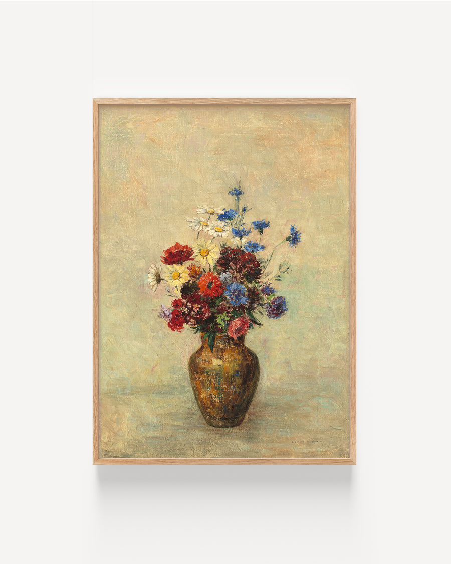 Flowers in a Vase by Odilon Redon