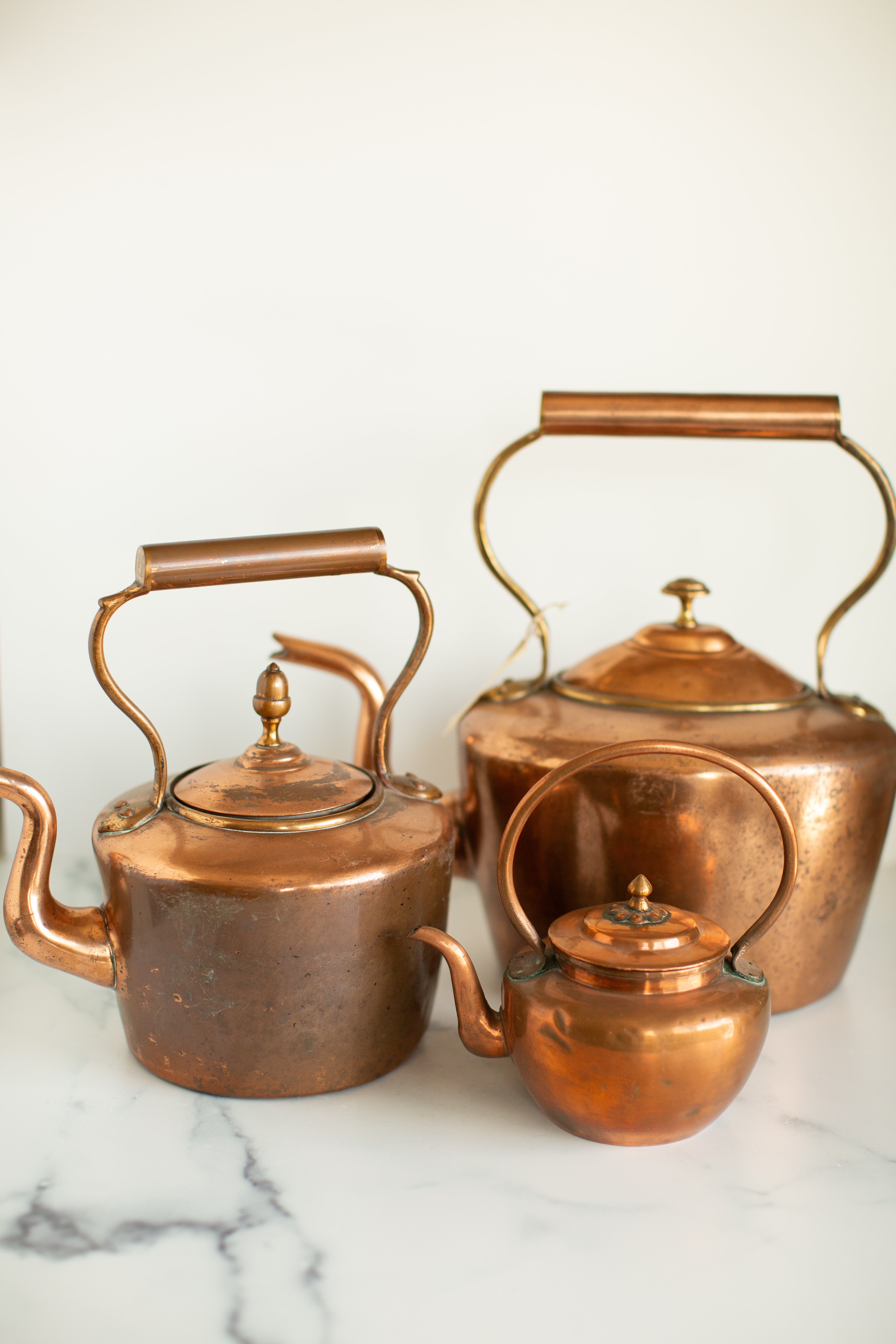 Large copper sold kettle