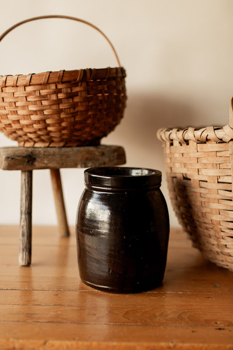 Brown Stoneware Jug