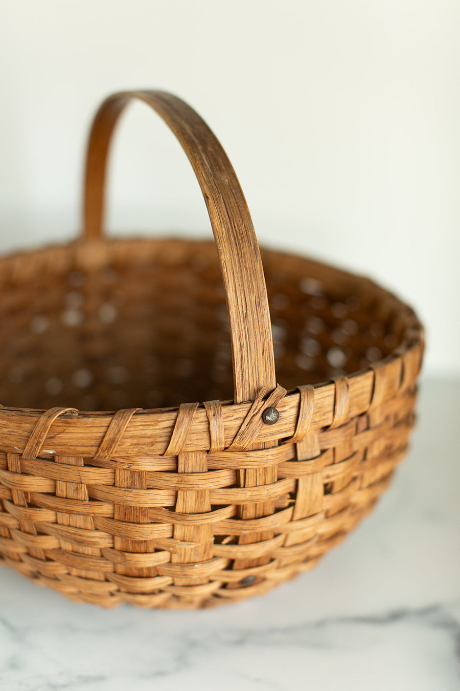 Antique Splint Woven Basket