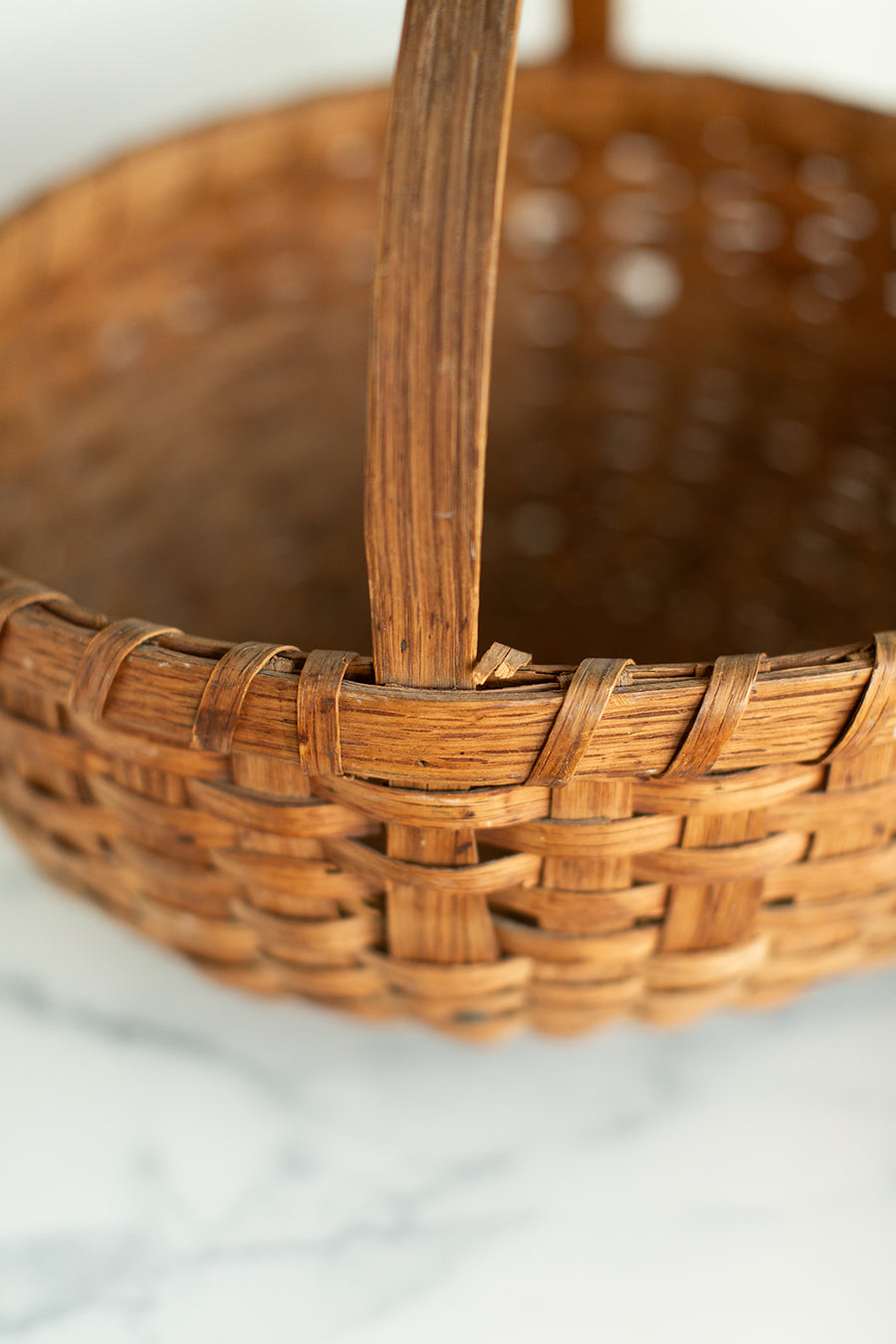 Antique Splint Woven Basket
